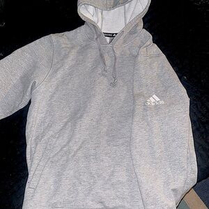 Adidas Gray Fleece Men’s Hoodie
